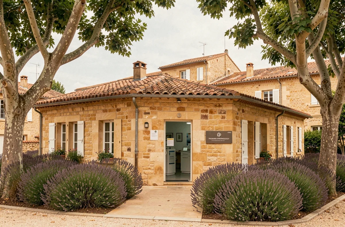 Clinique de l'Étoile à Aix-en-Provence, bâtiment de style provençal accueillant un service d'ophtalmologie